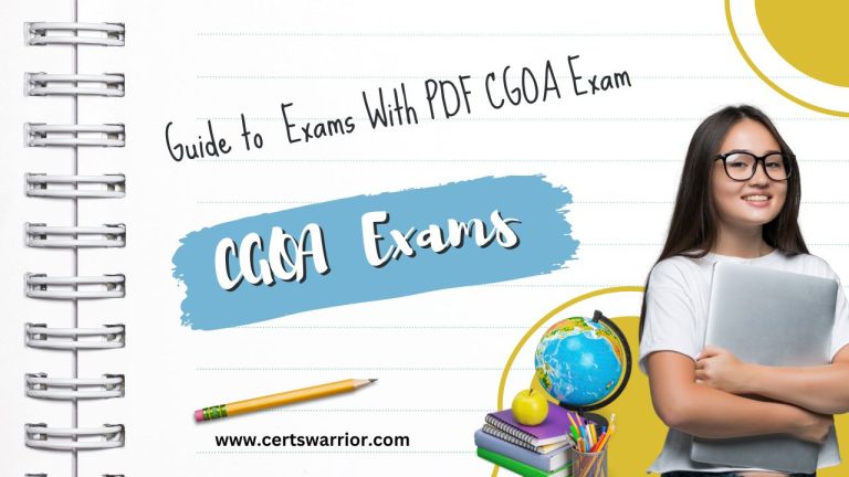Expert Tips CGOA–Certification Exam with PDF Dumps